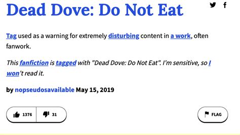 dead dove do not eat meaning|dead dove do not eat ff a03.